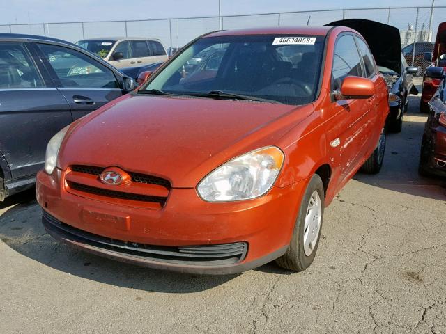 KMHCM3ACXAU151736 - 2010 HYUNDAI ACCENT BLU ORANGE photo 2