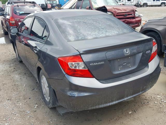 2HGFB2F61CH318772 - 2012 HONDA CIVIC HF SILVER photo 3