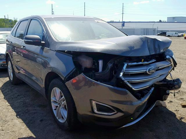 2FMPK4J92GBB26555 - 2016 FORD EDGE SEL CHARCOAL photo 1