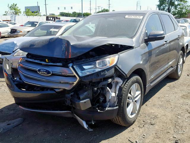 2FMPK4J92GBB26555 - 2016 FORD EDGE SEL CHARCOAL photo 2