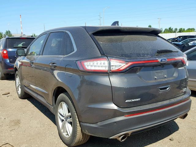 2FMPK4J92GBB26555 - 2016 FORD EDGE SEL CHARCOAL photo 3