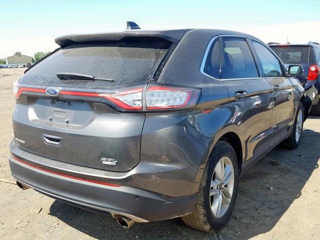 2FMPK4J92GBB26555 - 2016 FORD EDGE SEL CHARCOAL photo 4