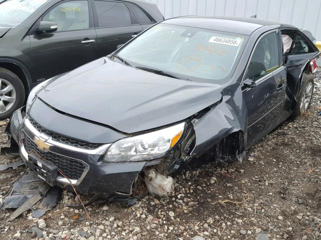 1G11C5SL3FF326826 - 2015 CHEVROLET MALIBU 1LT GRAY photo 2