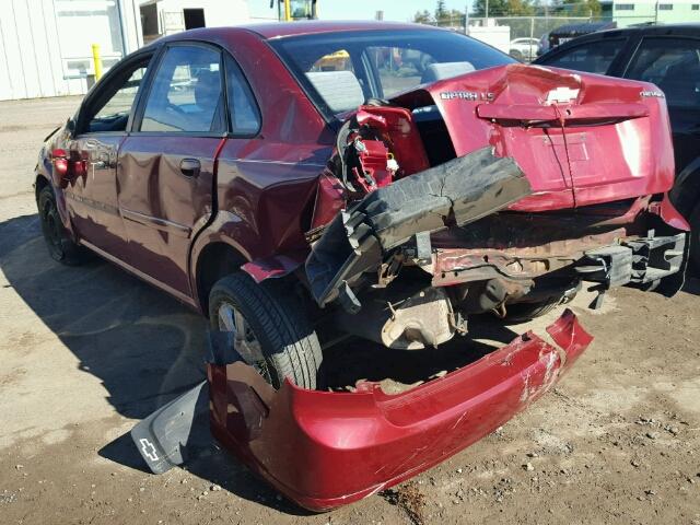 KL1JK52Z34K927728 - 2004 CHEVROLET OPTRA LS RED photo 3