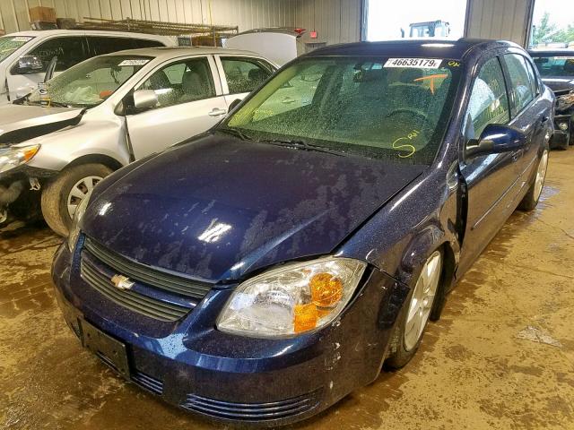 1G1AL58F287202125 - 2008 CHEVROLET COBALT LT BLUE photo 2