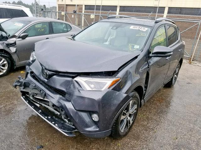 JTMRFREVXJJ734395 - 2018 TOYOTA RAV4 ADVEN GRAY photo 2