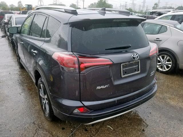 JTMRFREVXJJ734395 - 2018 TOYOTA RAV4 ADVEN GRAY photo 3