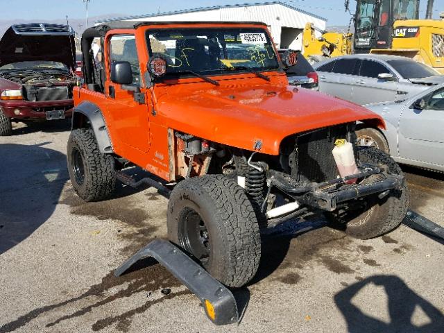 1J4FA39S86P737535 - 2006 JEEP WRANGLER X ORANGE photo 1