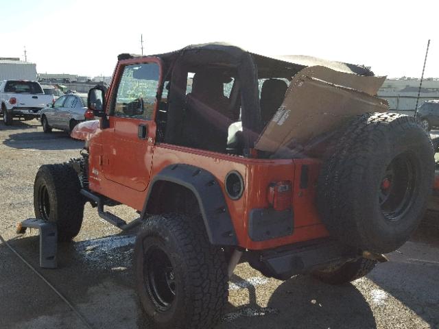 1J4FA39S86P737535 - 2006 JEEP WRANGLER X ORANGE photo 3