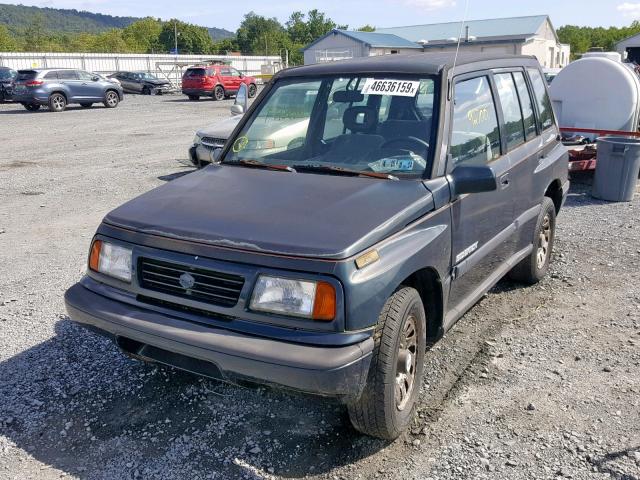 2S3TD03V1R6405198 - 1994 SUZUKI SIDEKICK J BLUE photo 2