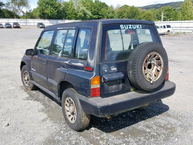 2S3TD03V1R6405198 - 1994 SUZUKI SIDEKICK J BLUE photo 3