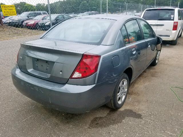 1G8AJ52F24Z200339 - 2004 SATURN ION LEVEL GRAY photo 4