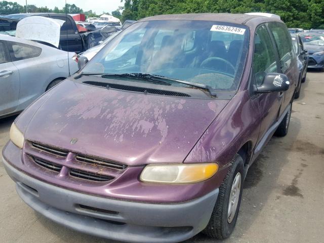 2B4FP25B2XR340470 - 1999 DODGE CARAVAN BURGUNDY photo 2