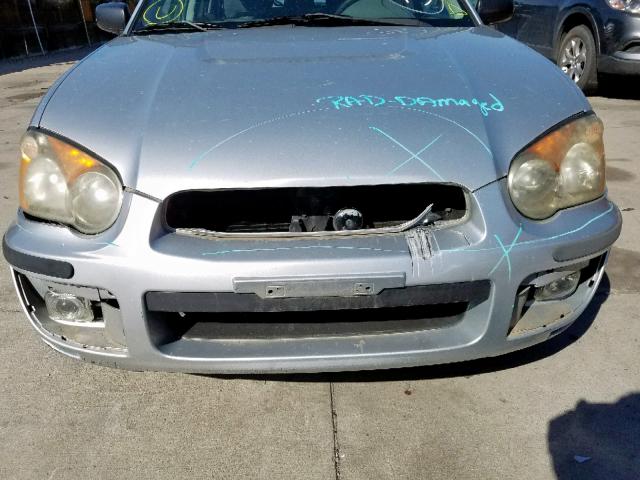 JF1GG65544H812674 - 2004 SUBARU IMPREZA TS SILVER photo 9