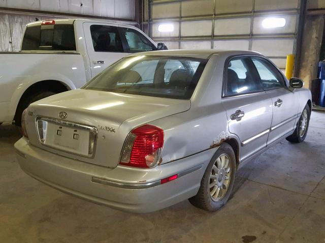 KMHFU45E14A288634 - 2004 HYUNDAI XG 350 SILVER photo 4