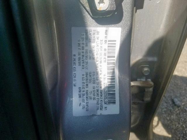 JM3TB28V290178628 - 2009 MAZDA CX-9 SILVER photo 10