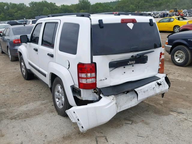 1C4PJMAK1CW158948 - 2012 JEEP LIBERTY SP WHITE photo 3