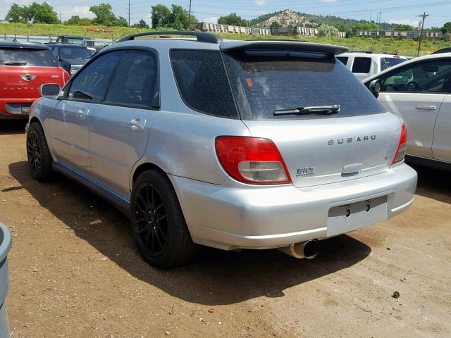 JF1GG29673H809889 - 2003 SUBARU IMPREZA WR SILVER photo 3