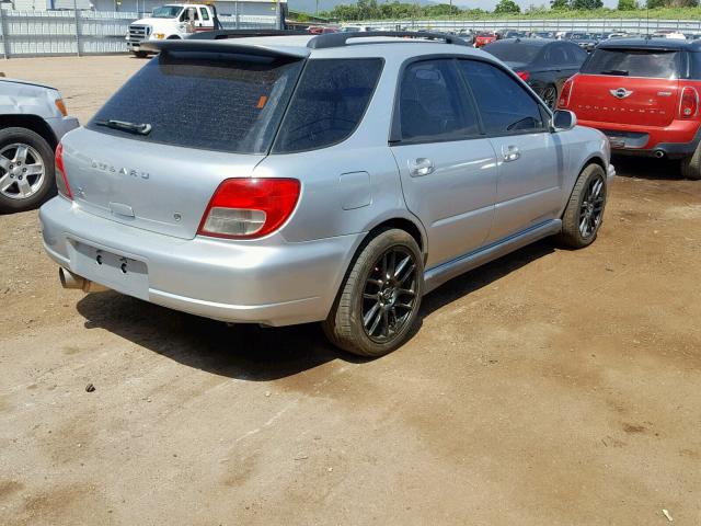 JF1GG29673H809889 - 2003 SUBARU IMPREZA WR SILVER photo 4