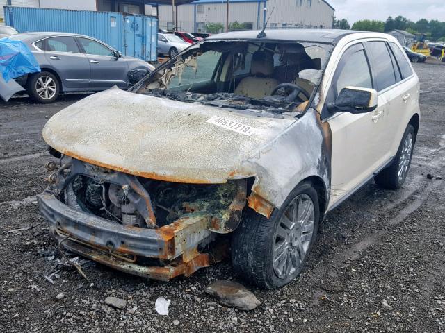 2FMDK49C28BB31100 - 2008 FORD EDGE LIMIT WHITE photo 2