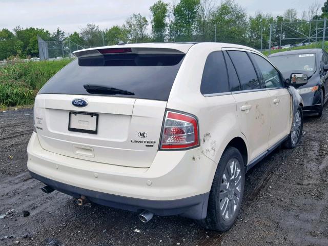 2FMDK49C28BB31100 - 2008 FORD EDGE LIMIT WHITE photo 4