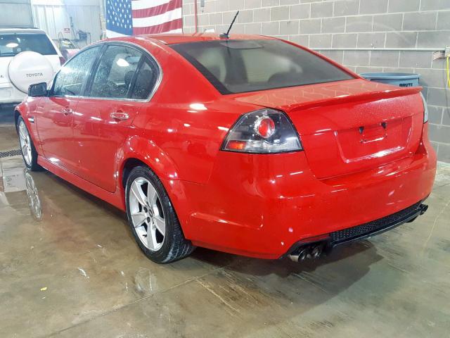 6G2EC57Y08L131744 - 2008 PONTIAC G8 GT RED photo 3