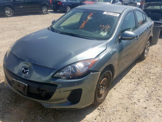 JM1BL1UF6C1501090 - 2012 MAZDA 3 I GRAY photo 2