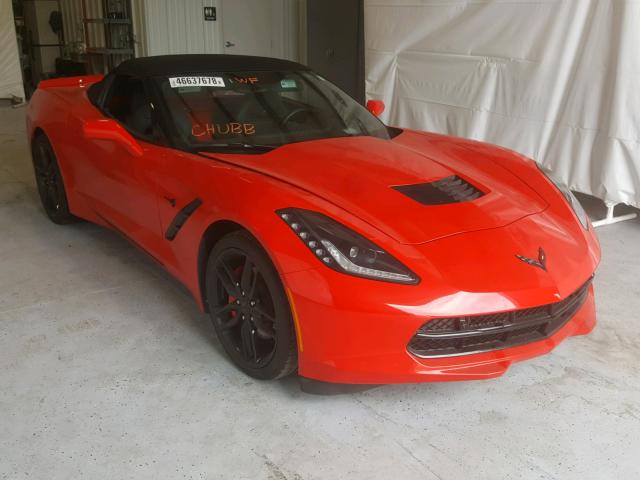 1G1YF3D75G5116357 - 2016 CHEVROLET CORVETTE S RED photo 1