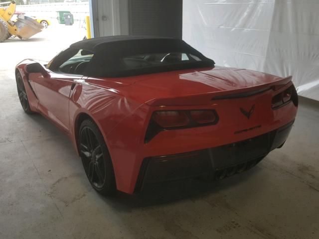 1G1YF3D75G5116357 - 2016 CHEVROLET CORVETTE S RED photo 3