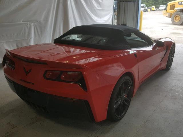 1G1YF3D75G5116357 - 2016 CHEVROLET CORVETTE S RED photo 4