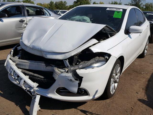 1C3CDFBH5DD134576 - 2013 DODGE DART SXT WHITE photo 2