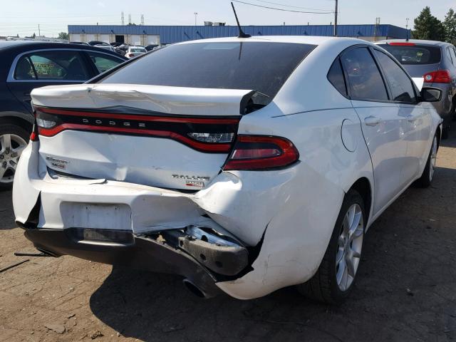 1C3CDFBH5DD134576 - 2013 DODGE DART SXT WHITE photo 4