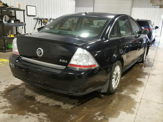 1MEHM40W08G602756 - 2008 MERCURY SABLE LUXU BLACK photo 4