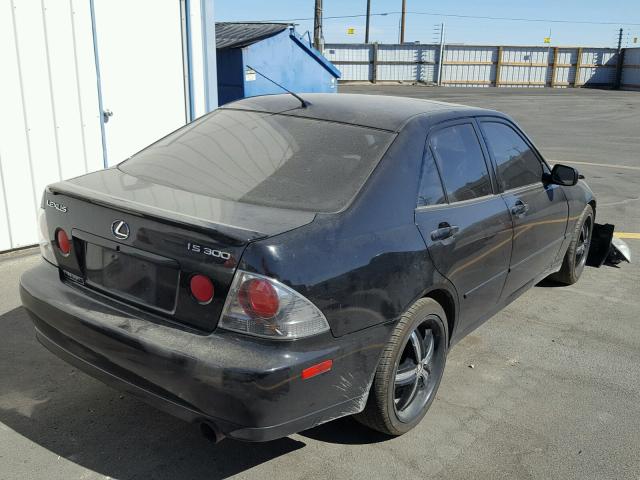 JTHBD192150098484 - 2005 LEXUS IS 300 BLACK photo 4