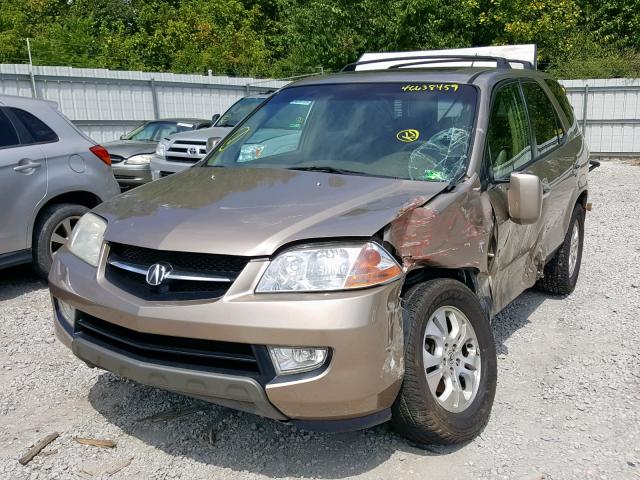 2HNYD18893H510879 - 2003 ACURA MDX TOURIN GOLD photo 2