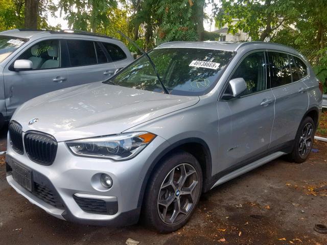 WBXHT3C30H5F84342 - 2017 BMW X1 XDRIVE2 SILVER photo 2