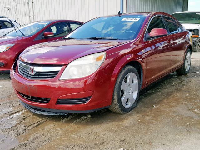 1G8ZS57B09F225254 - 2009 SATURN AURA XE RED photo 2