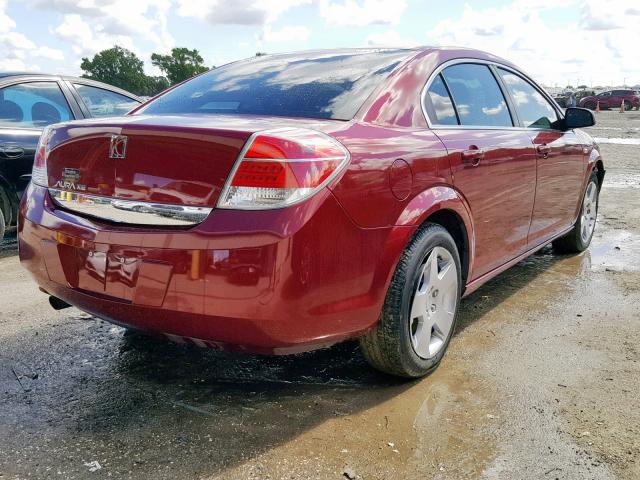 1G8ZS57B09F225254 - 2009 SATURN AURA XE RED photo 4