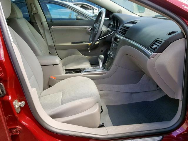 1G8ZS57B09F225254 - 2009 SATURN AURA XE RED photo 5