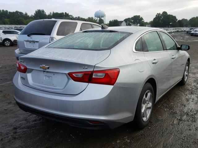1G1ZB5ST3GF193427 - 2016 CHEVROLET MALIBU LS SILVER photo 4