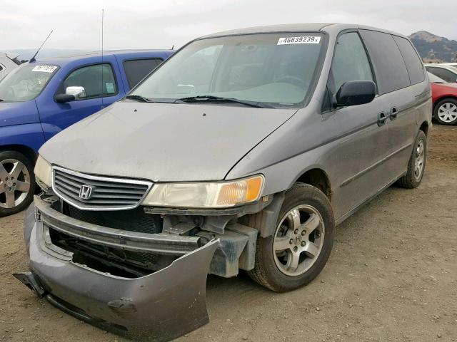 2HKRL1854YH611961 - 2000 HONDA ODYSSEY LX GRAY photo 2