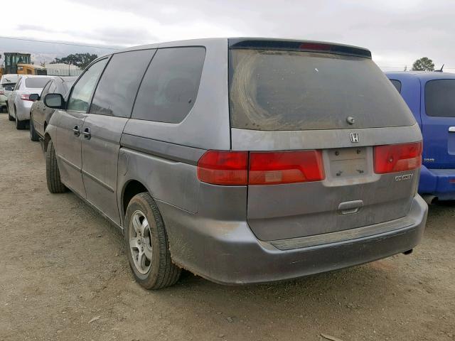 2HKRL1854YH611961 - 2000 HONDA ODYSSEY LX GRAY photo 3