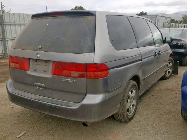 2HKRL1854YH611961 - 2000 HONDA ODYSSEY LX GRAY photo 4