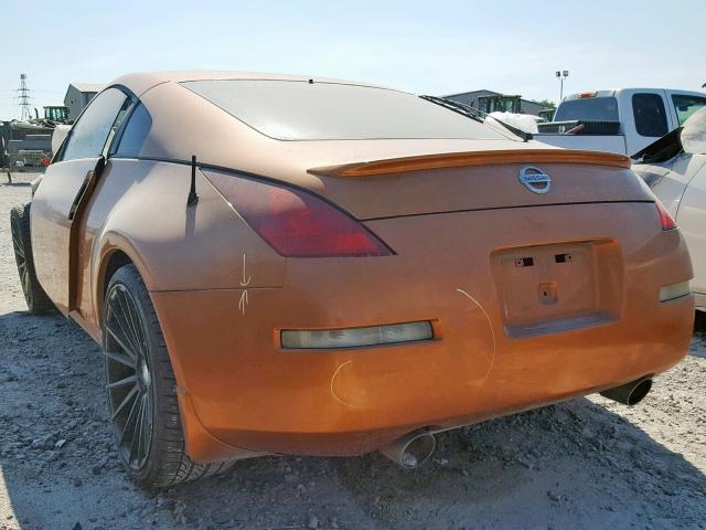 JN1AZ34DX4M102464 - 2004 NISSAN 350Z COUPE ORANGE photo 3