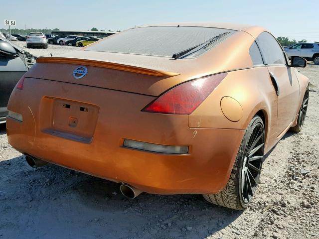 JN1AZ34DX4M102464 - 2004 NISSAN 350Z COUPE ORANGE photo 4