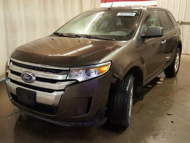 2FMDK4JC0BBA81090 - 2011 FORD EDGE SEL BROWN photo 2