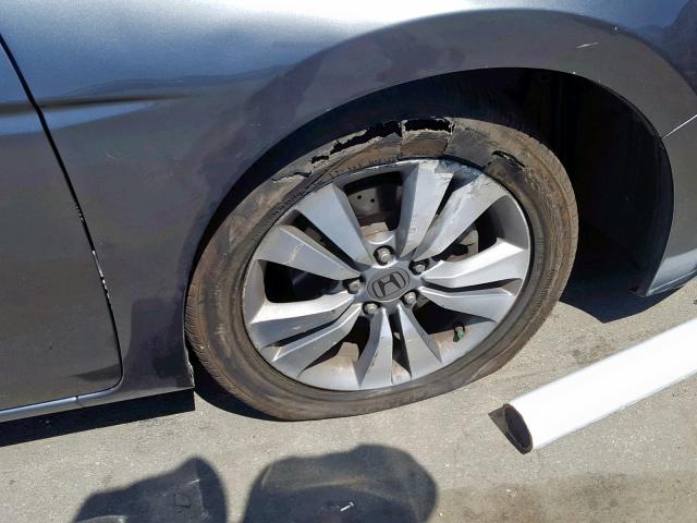 1HGCS1B85AA001741 - 2010 HONDA ACCORD EXL GRAY photo 9