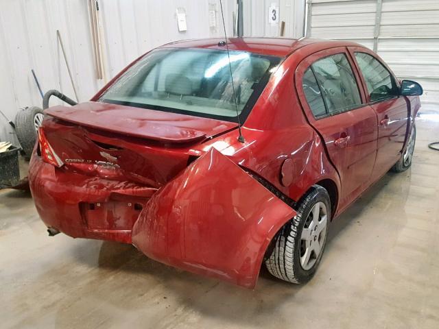 1G1AL58F387190860 - 2008 CHEVROLET COBALT LT RED photo 4