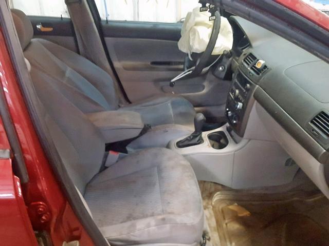 1G1AL58F387190860 - 2008 CHEVROLET COBALT LT RED photo 5