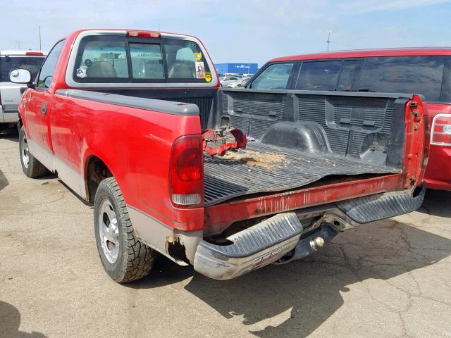 1FTDF1722VNB97454 - 1997 FORD F150 RED photo 3